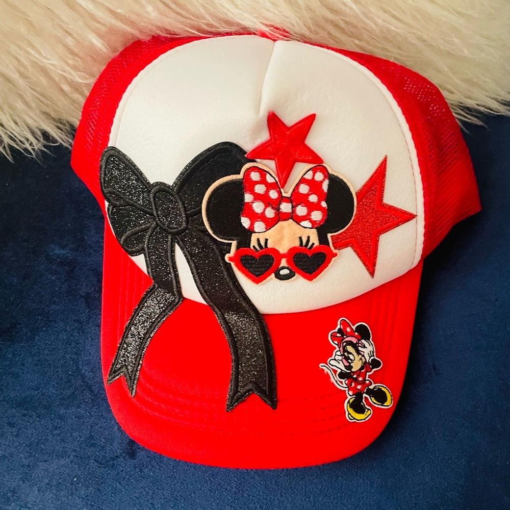 Red and White Minnie Mouse Cap Women’s